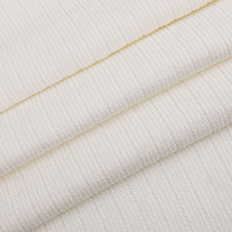 32s CVC Jacquard স্ট্রিপড রিব নিট