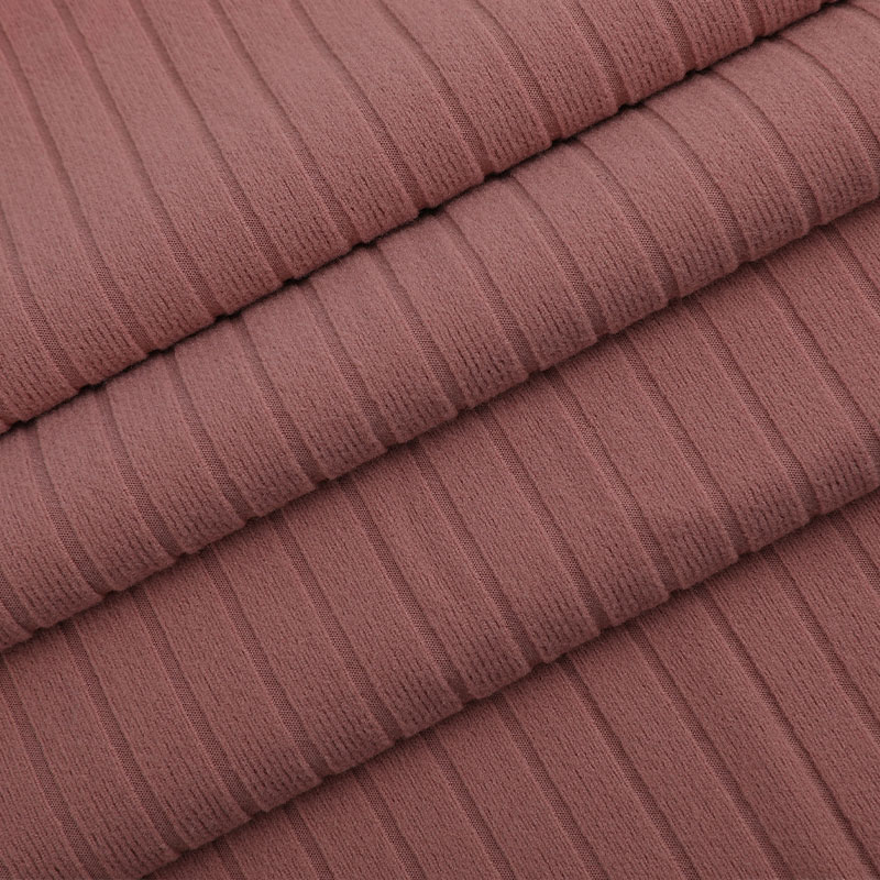 100D/96F + 40D স্প্যানডেক্স স্ট্রাইপড রিব নিট